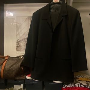 Black mens casual suit